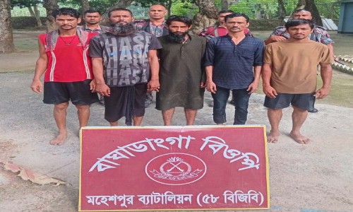 Symbolic hunger strike in Netrakona demanding pay scale