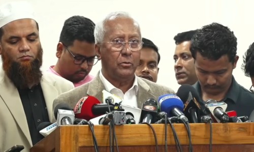 Inqilab Mancha activists gather at Shahbagh