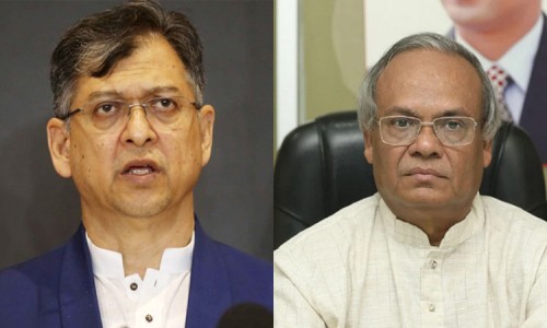 Tarique Rahman, accompanied by his wife and daughter, meets with the Chief Advisor in Jamuna