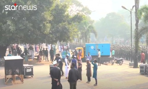 This time, a fire broke out in a residential building in Jigatola.