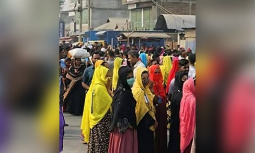 Symbolic hunger strike in Netrakona demanding pay scale