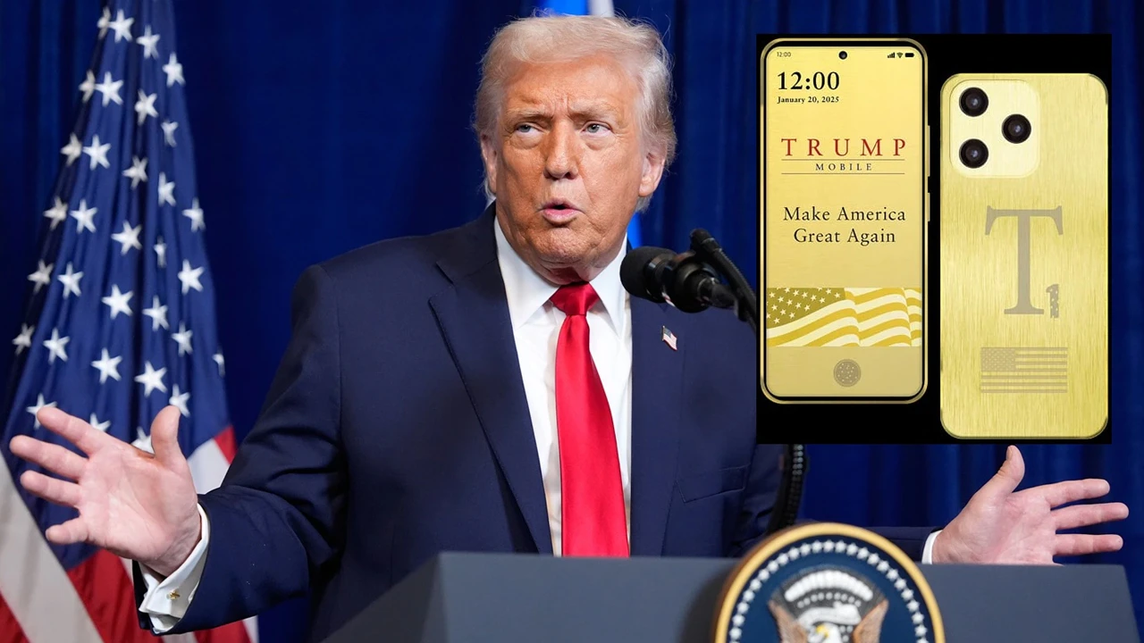 Trump's 'golden smartphone' still elusive a year after announcement
