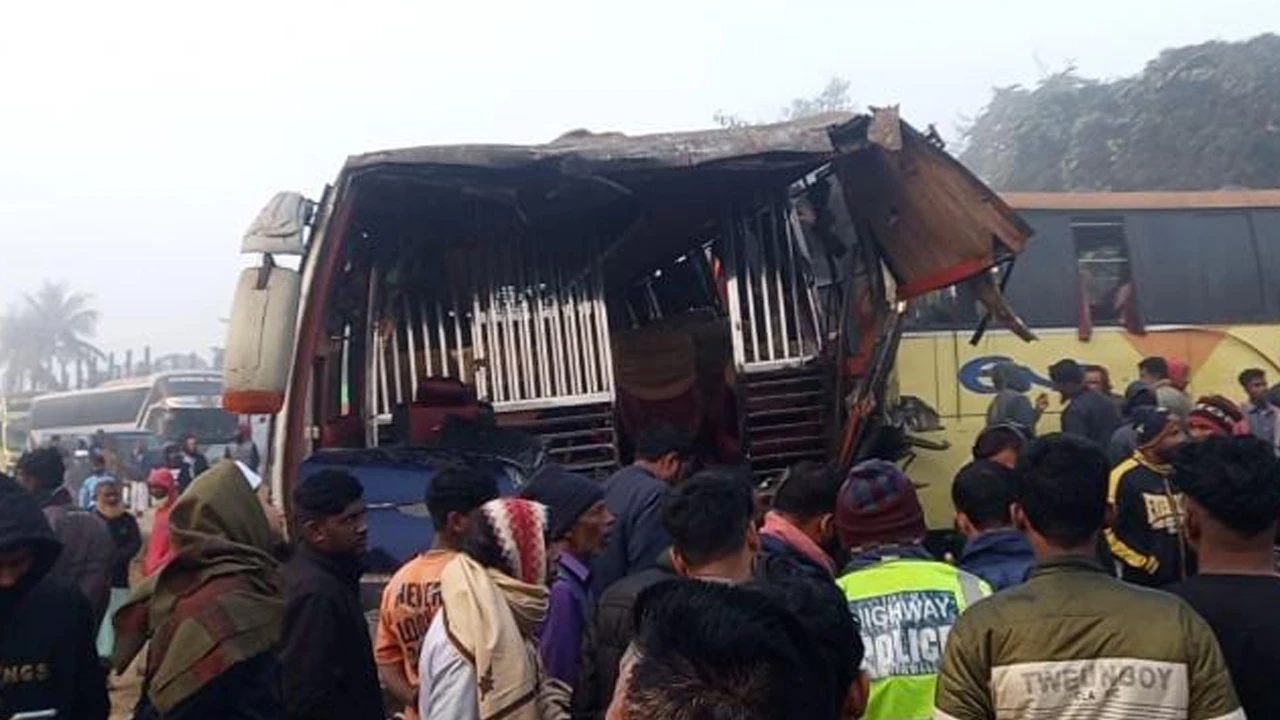 2 killed, 10 injured in three-bus collision in Sylhet