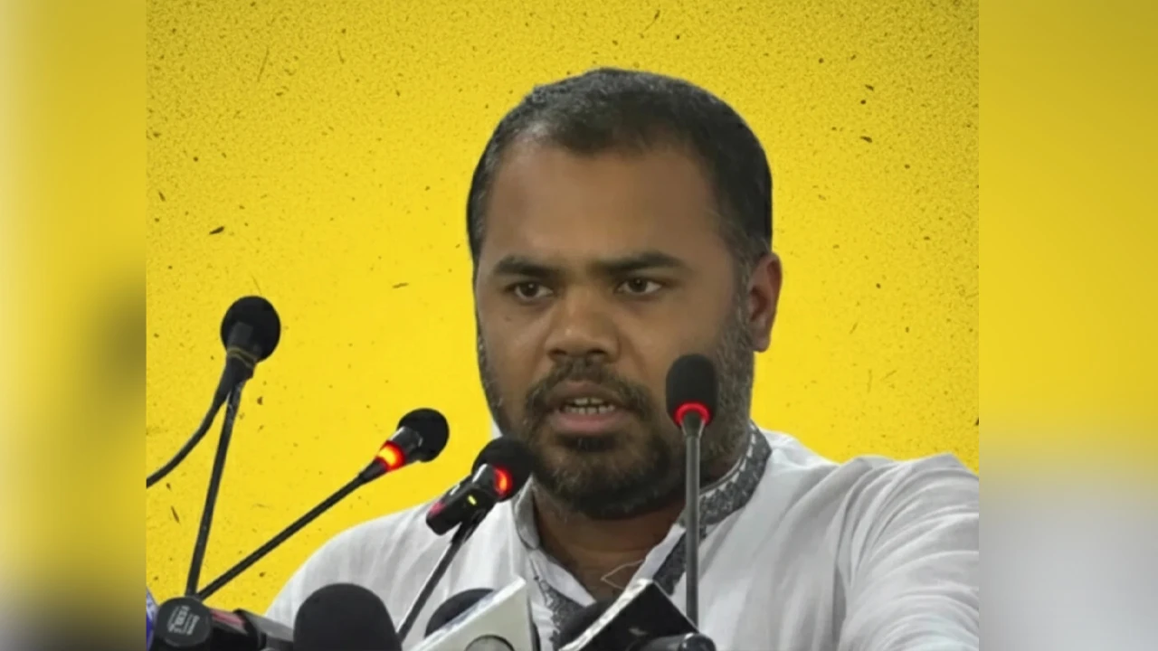 Dhaka-4 constituency: Mizanur Rahman announces manifesto while sitting in a garbage dump