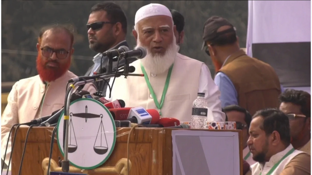 Tarique Rahman at a public meeting in Sirajganj