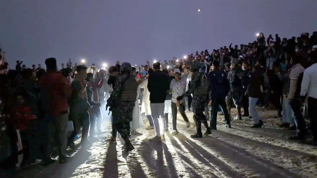 You can't scare people by fighting the raging waves of the ocean