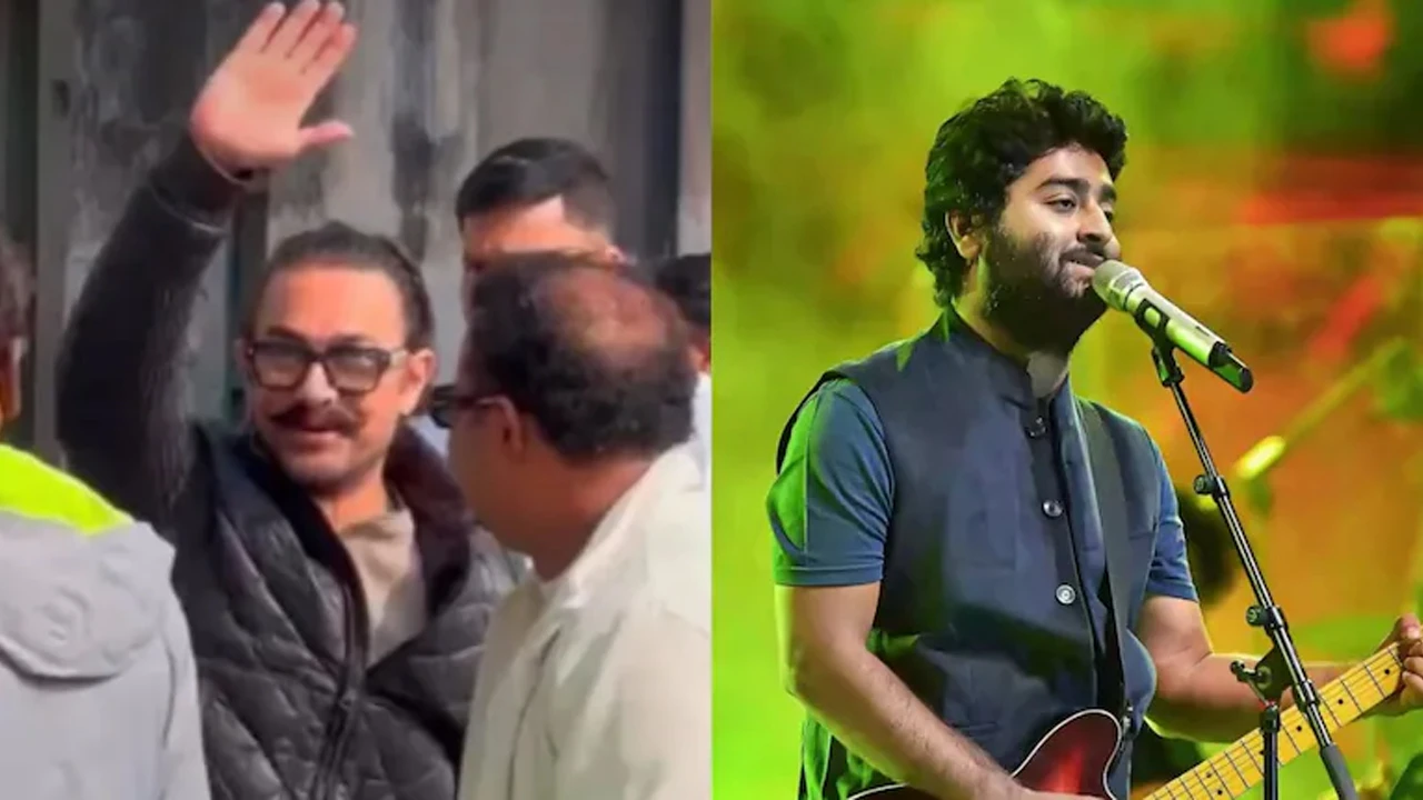 Bollywood superstar Aamir Khan at Arijit Singh's Murshidabad house
